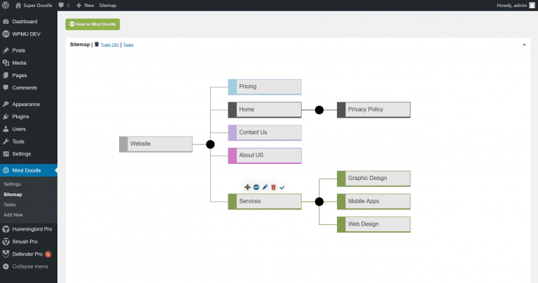 wordpress site map tree view WordPress sitemap plugin